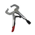 2 x Strong Hand Locking C-Clamp Pliers 165mm Long with Round Ends - Image 6