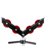 300mm (12") Large V-Head Steel Rollers for Pipe Stand 8,580 lbs (3,900kg) Load Rating - Image 4