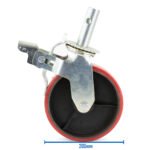 200mm 8x2 PVC Castors 900lbs 410kg Pipe Stand - Image 4