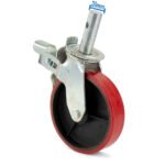 200mm 8x2 PVC Castors 900lbs 410kg Pipe Stand - Image 6