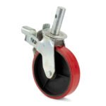 200mm 8x2 PVC Castors 900lbs 410kg 4 Each - Image 3