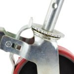 200mm 8x2 PVC Castors 900lbs 410kg 4 Each - Image 4