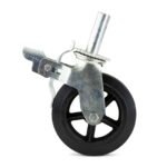 200mm Rubber Coated Castors 2 Ton Pipe Stand 900 lbs Load - Image 2