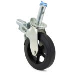 200mm Rubber Coated Castors 2 Ton Pipe Stand 900 lbs Load - Image 6