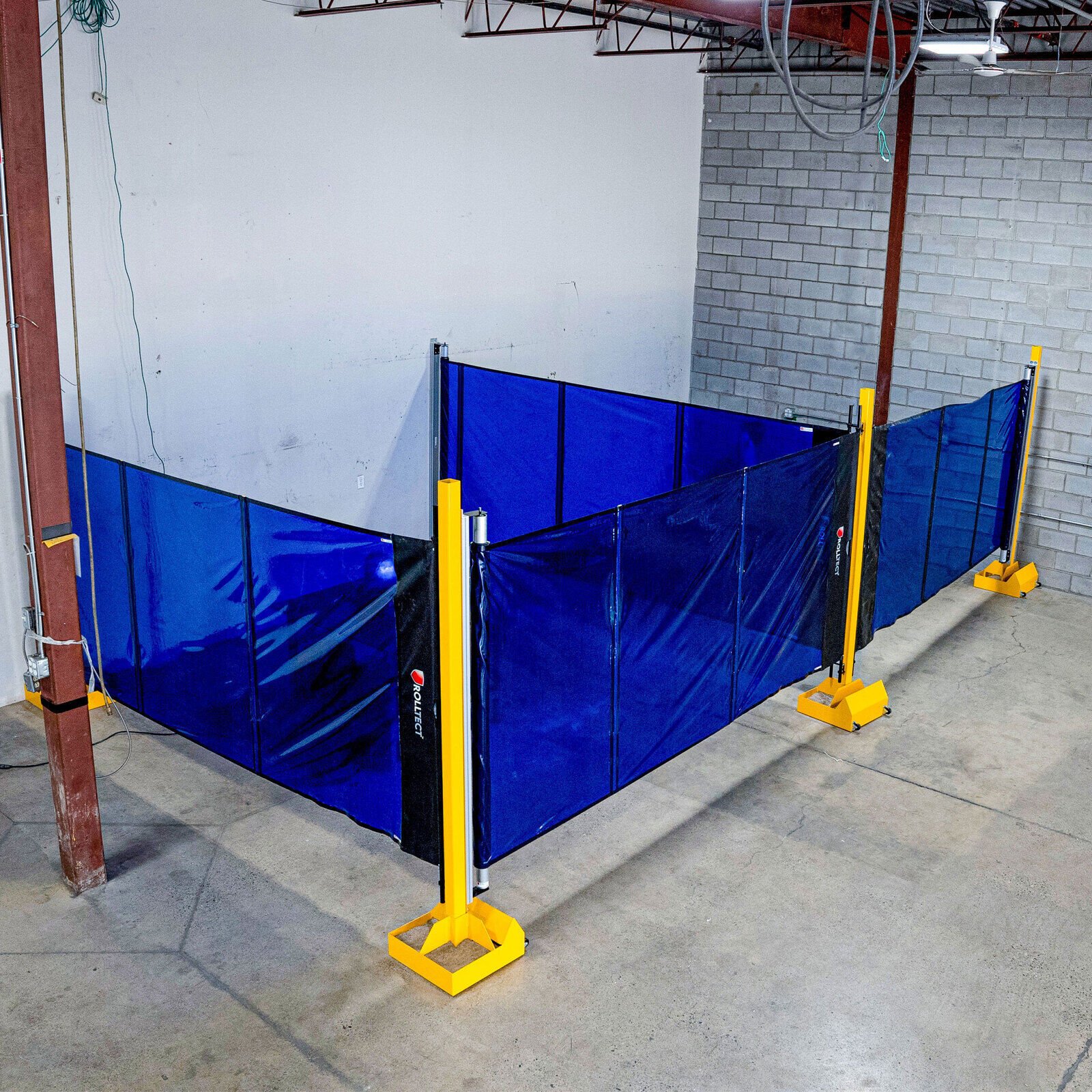 10x 6m Retractable Welding Screen Bay Fit out Kit