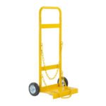 D Size Gas Cylinder Bottle Trolley Telescopic with Rubber Wheels