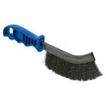 2 Stainless Steel Wire Brush Blue Plastic Handle S/S - Image 4