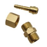 5/8 UNF Brass Barb Fitting 5mm Barb Female to Male Adaptor - Image 2
