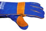 Promax Blue Mig Welding Gloves 40cm Pair - Image 3
