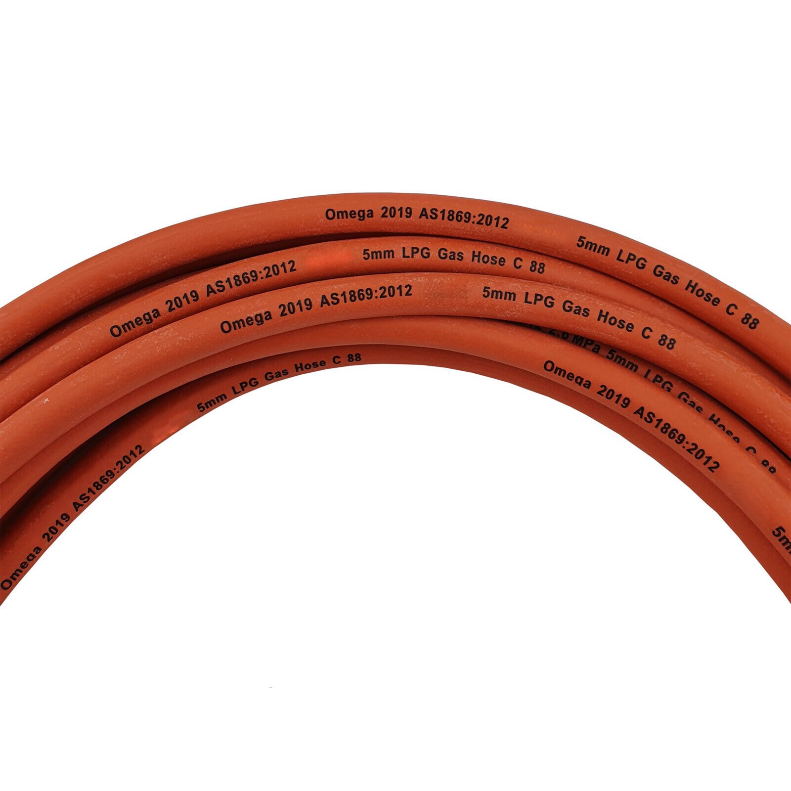 10m 5mm LPG Gas Hose No Fittings High Quality