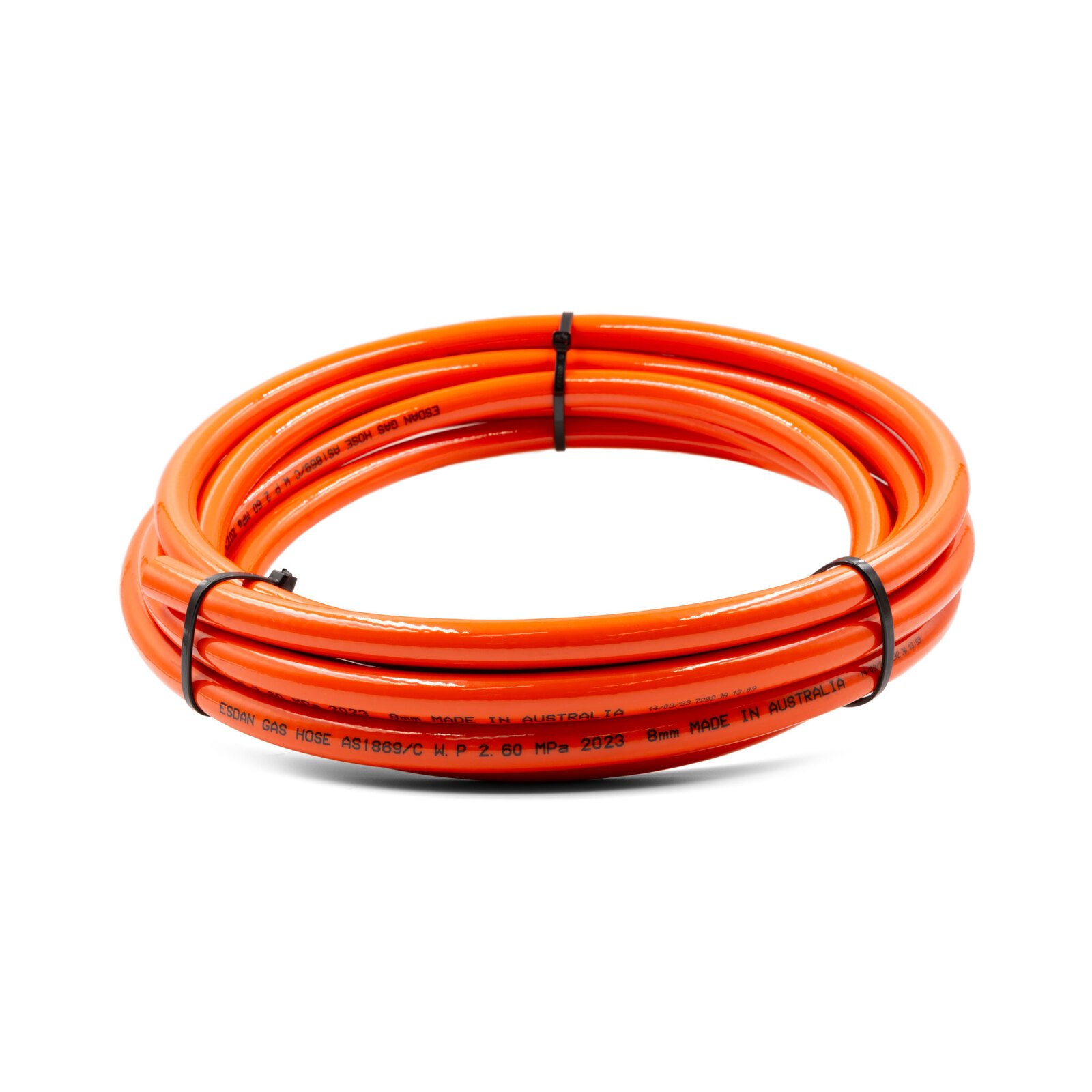 10m 8mm LPG Gas Hose Orange Welding Cooking Stove