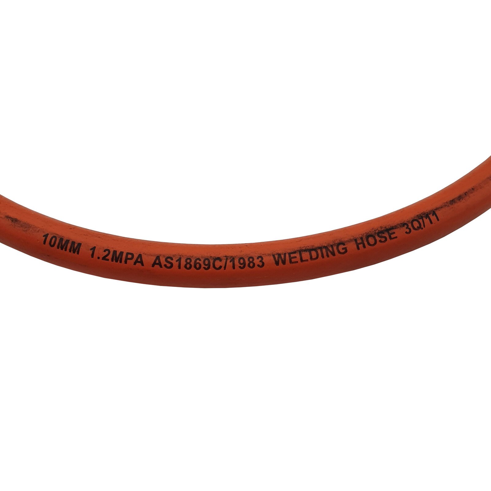 10 Meter LPG Gas Hose 10mm No Fittings - Orange Welding Cooking Hose Stove