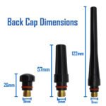 Pyrex Glass TIG cup combo 8 cup value kit 3.2mm - WP17/18/26 - Image 6