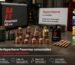 Hypertherm Powermax consumables laid out on a welding workbench with Australian industrial certification labels